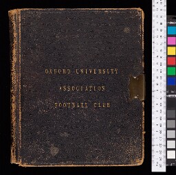 Digitised Minute book of the Oxford University Association Football Club
