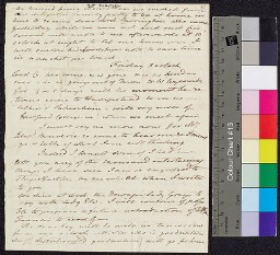 Digital surrogate of To Mrs Edgeworth - fragment , Letters, 187