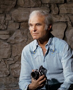 Low resolution digital scan of a negative from Bern Schwartz's portrait 324: Bern Schwartz self-portrait