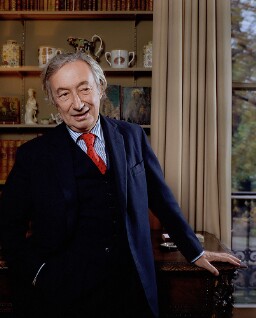 Low resolution digital scan of a negative from Bern Schwartz's portrait 563: Sir Alfred Ayer