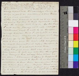 Digital surrogate of To Mrs Edgeworth from Kensington Gore - departure…